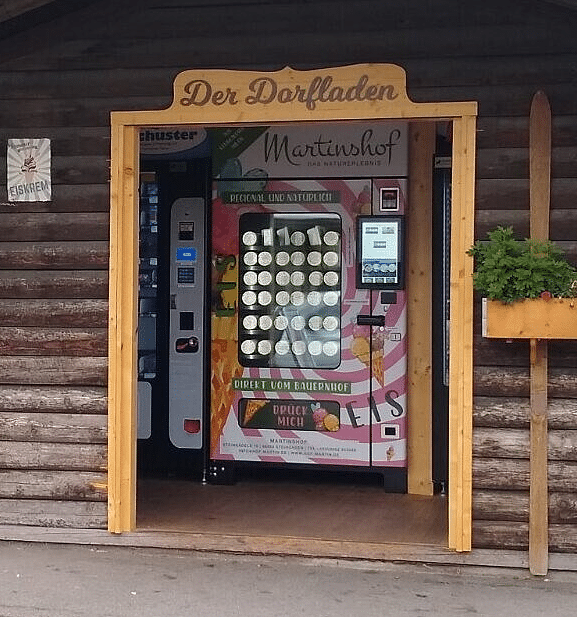 Eisautomat in Hütte